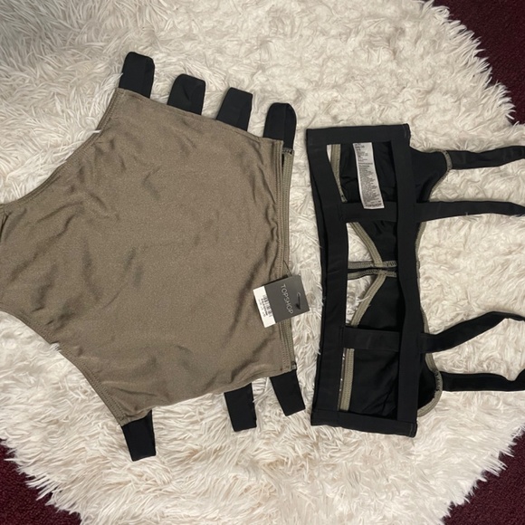 Topshop Two Piece High Waist Swim Suit - Picture 7 of 11